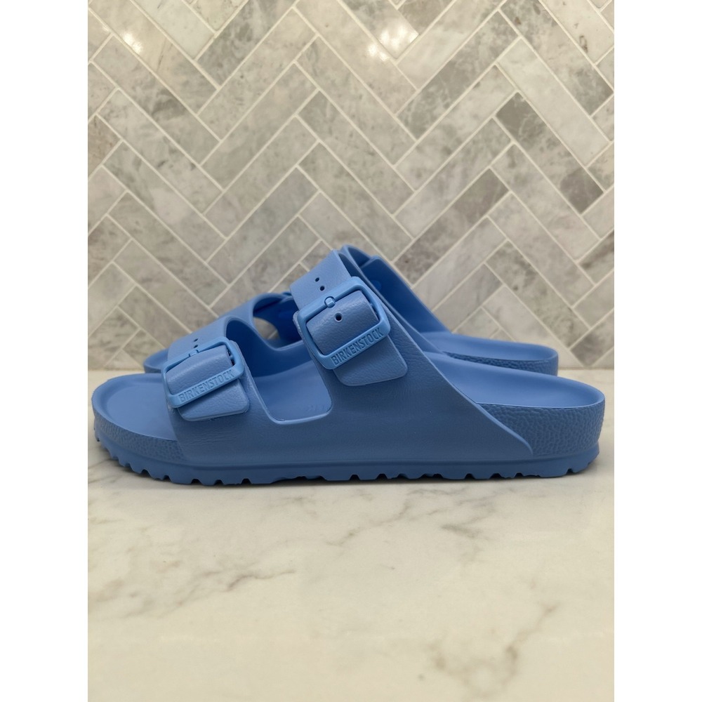 Birkenstock Arizona Essentials EVA Sandals Womens 10 41 Sky Blue Slip On Slides - Picture 3 of 12